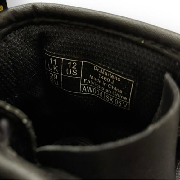 Dr. Martens 1460 Kids Leather Zip Boot 12c - Picture 3 of 7